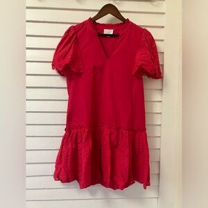 Sugarlips Bright Pink Cotton Dress